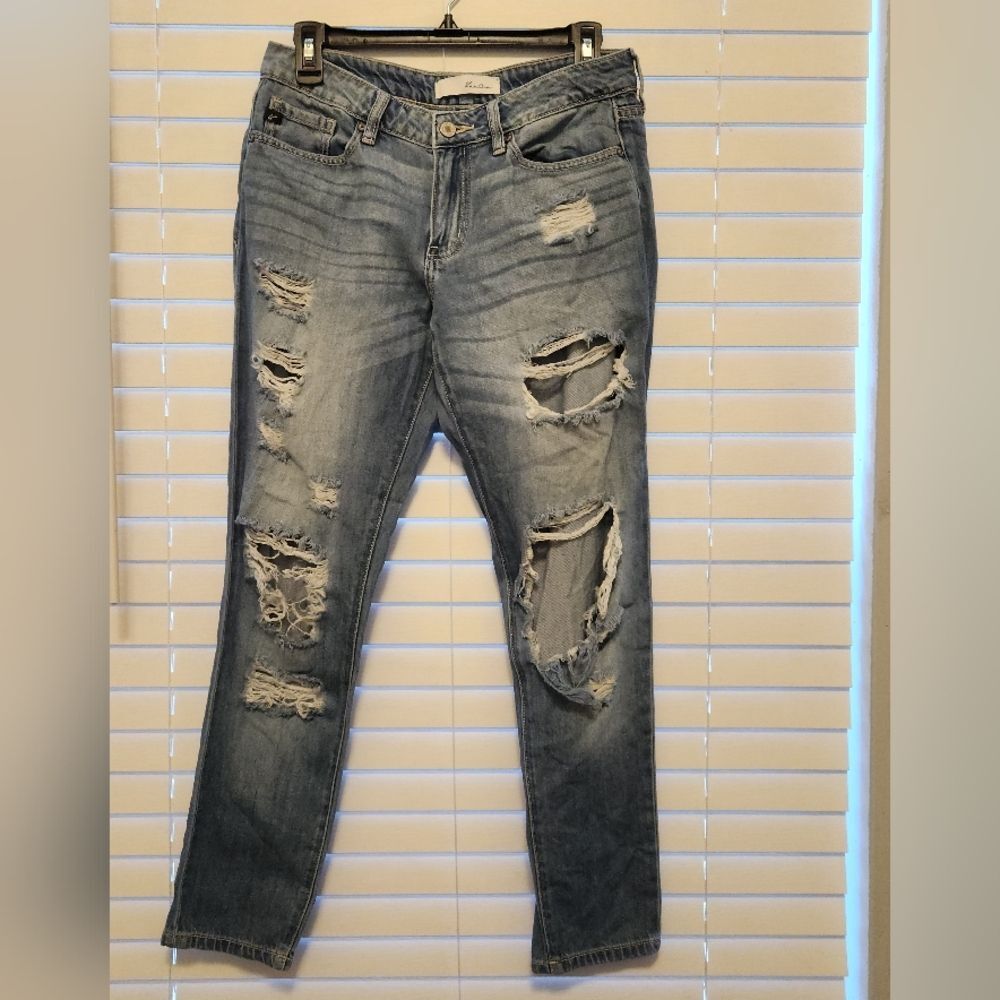 KanCan Ripped Distressed Blue Jeans Size 5